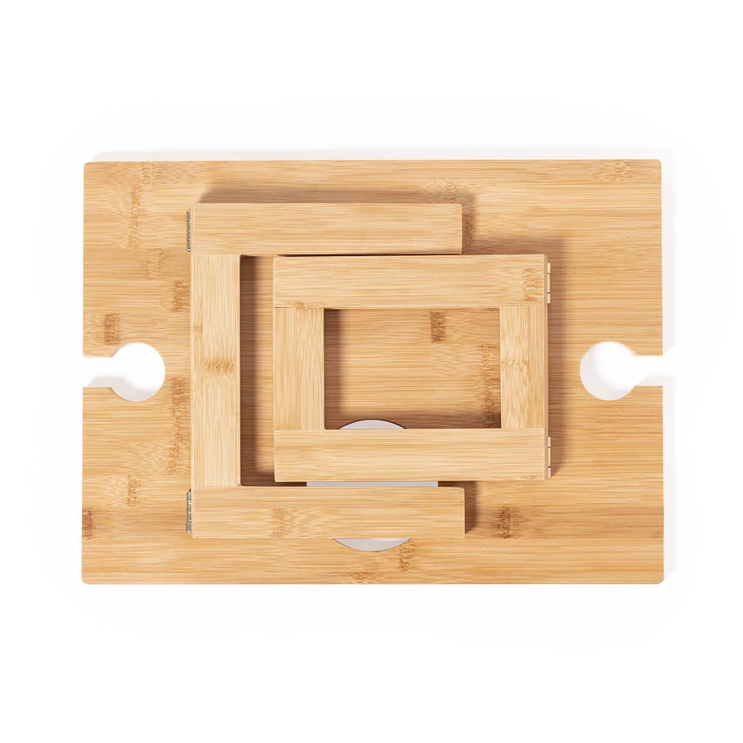 Fustik – wholesale Trädgårdsbord – Fällbart utomhusbord för två med plats för vin4