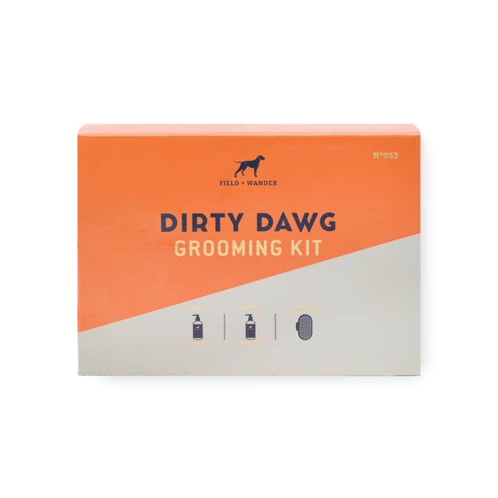 Gentlemen's Hardware - Wholesale Pet Grooming Set - Dog - Dirty Dawg Grooming Set - Shampoo, Conditioner, Brush