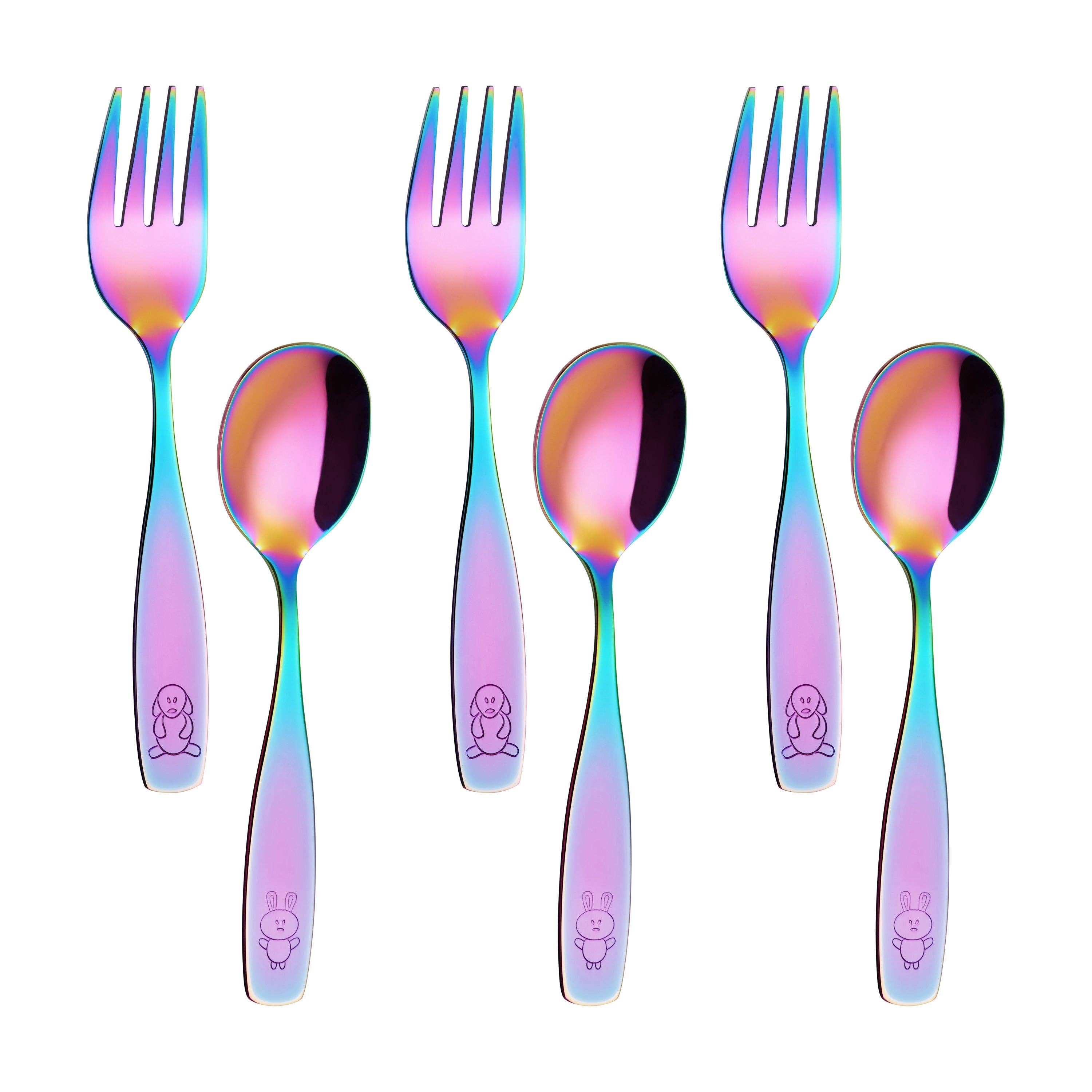 ANNOVA - Wholesale Flatware Set - Kids & Baby - ANNOVA Kids Silverware 6 PIECES Children's Safe Flatware Set Stainless Steel20