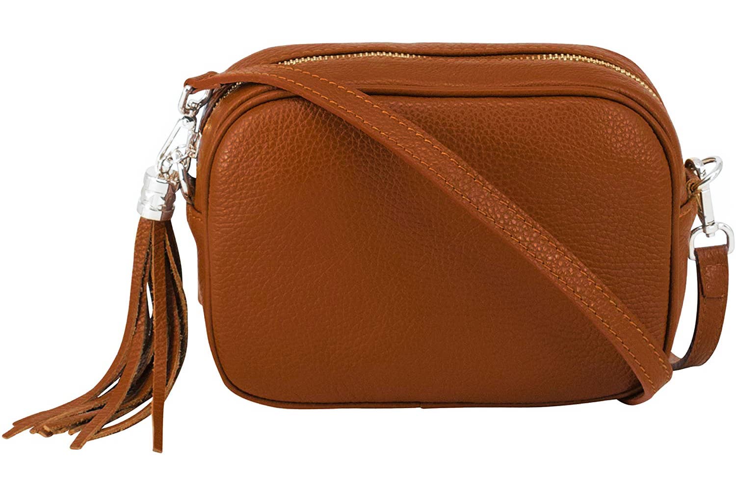 Ellas Trading - Wholesale Crossbody Bag - Women's - Italian Leather Camera Crossbody Bag with Tassel Charm39