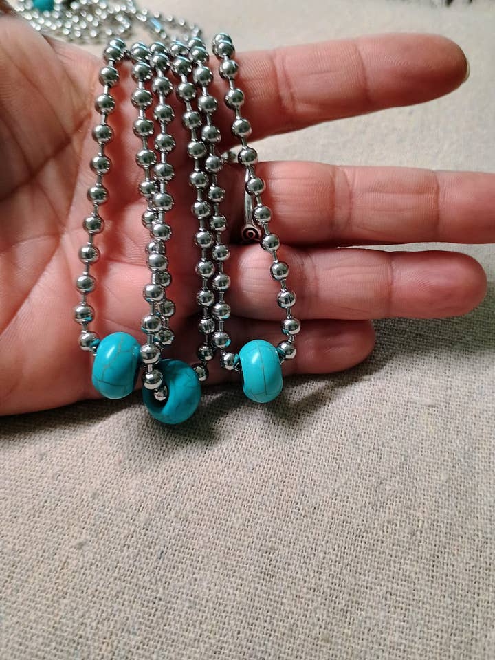 Stor kugle kæde halskæde for engroshandel hos American Taina Crafts