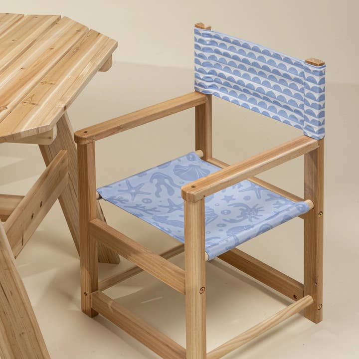 Coco Village - Wholesale Patio Set - Kids’ Patio Set 4 Chairs and Parasol–Under the Sea2