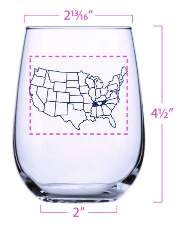 Counter Couture - Wholesale Wine Glass - Custom Stemless Wine Glasses - 1 Color Imprint - 48 pieces6