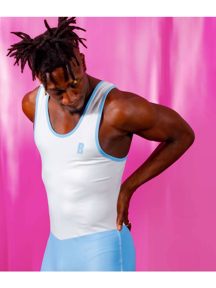 babes.land - Wholesale Athletic Shorts - Women's - BABES SINGLET BLUE1