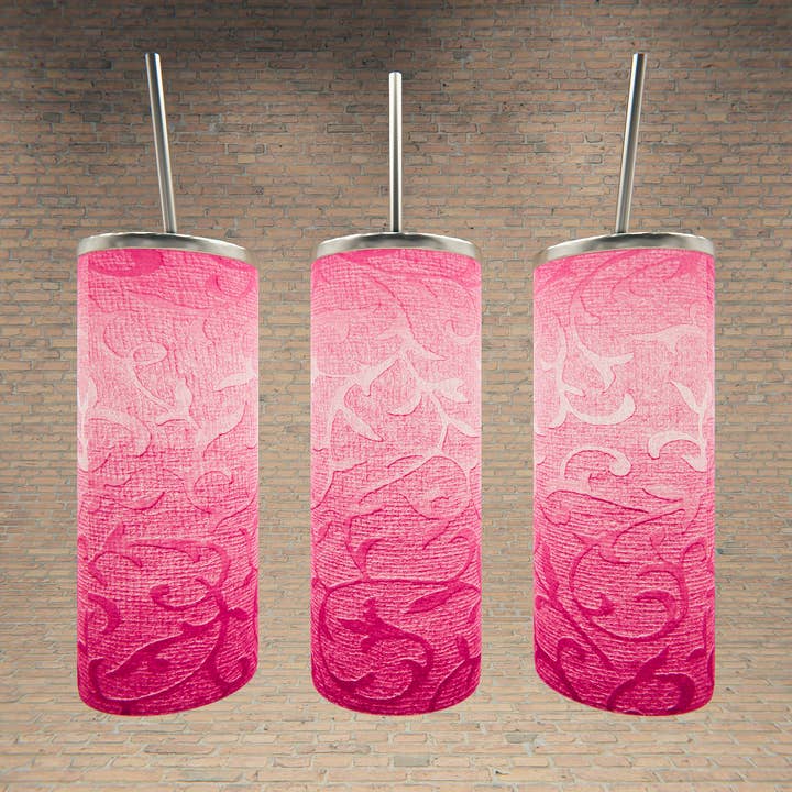 Pink Swirl Texture for wholesale by Triple D's Tumblers n More