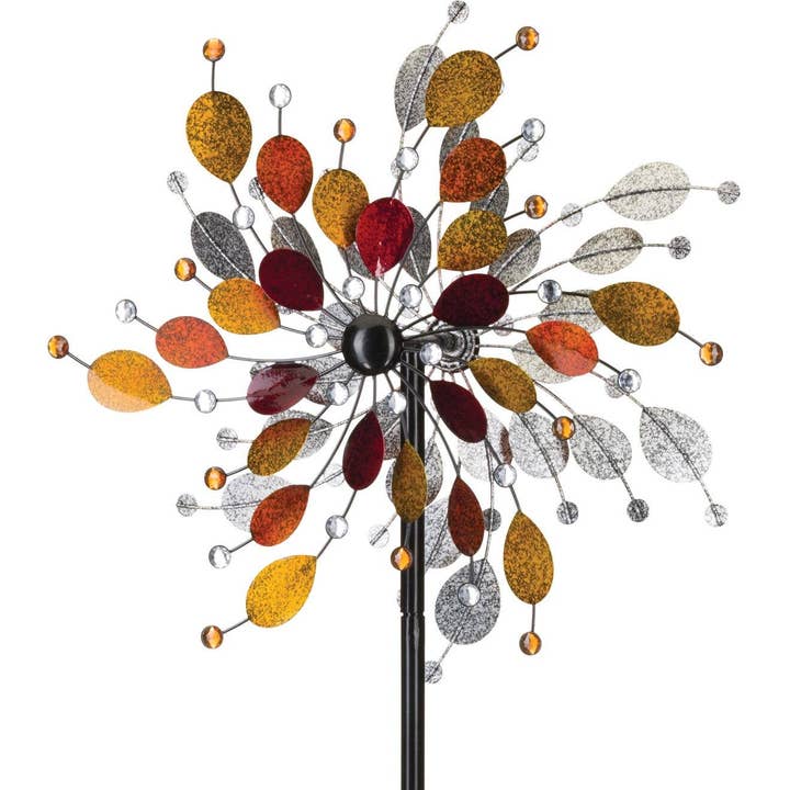 24" Rotating Wind Spinner - Jeweled Metallic for wholesale by Heavenly Scents