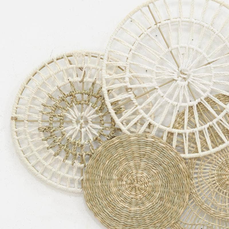 Aubry Gaspard - Wholesale Wall Accent - Jute And Cotton Wall Decor0