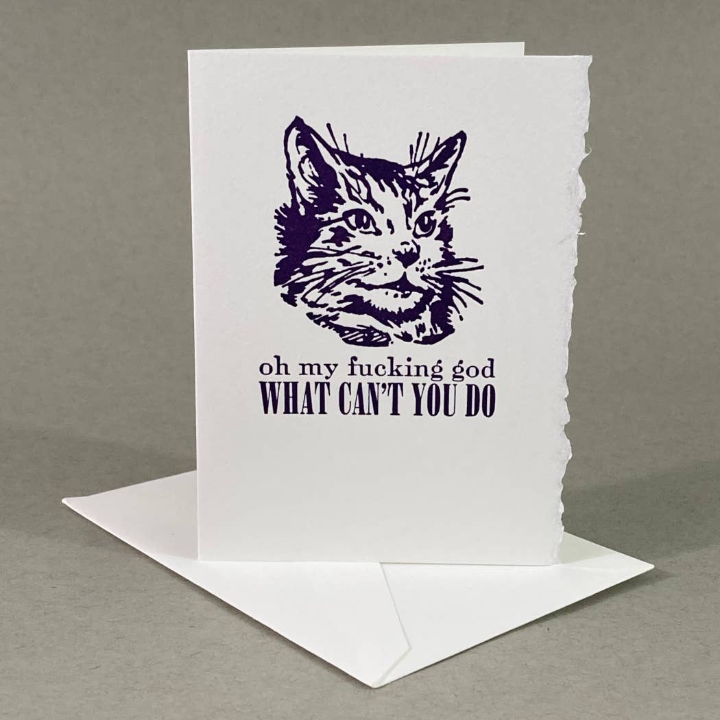 Rx Letterpress – wholesale Friendship card – OMFG, What Can’t You Do? | Amazing Friend Encouragement Card1