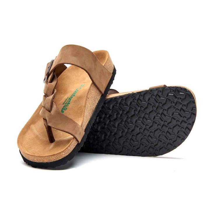 Comfortfusse - Wholesale Sandals – Women's - Gisel - Genuine Leather Orthopedic Thong Sandals5