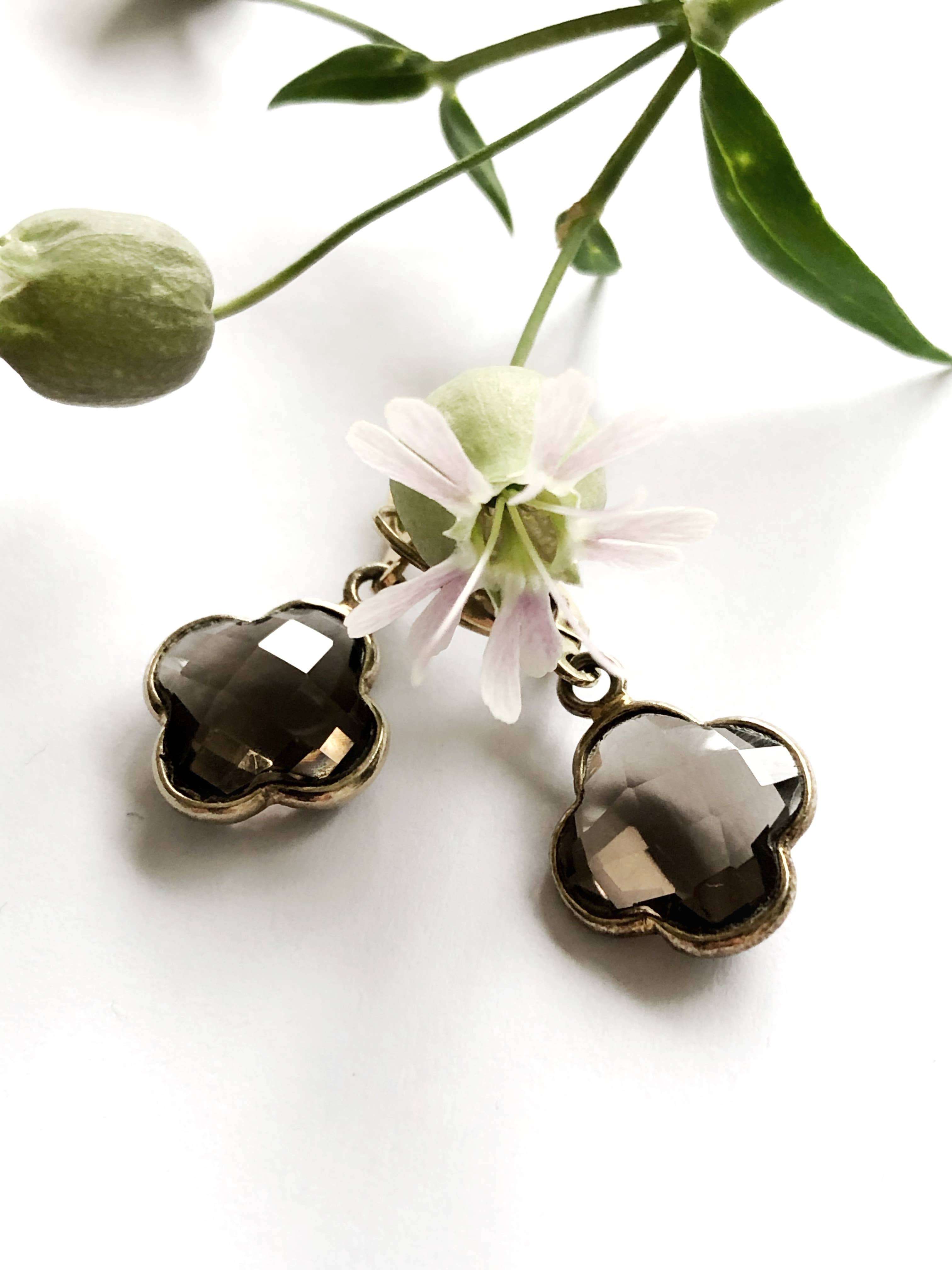 ATELIER COQUET - Wholesale Dangle Earrings - Earrings "Royal" Smoky Quartz1