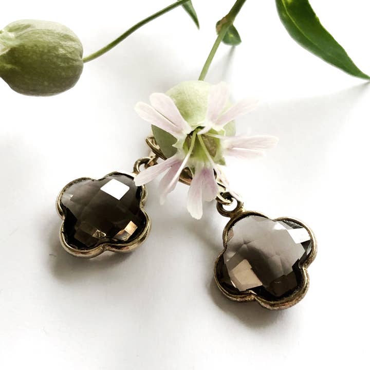 ATELIER COQUET - Wholesale Dangle Earrings - Earrings "Royal" Smoky Quartz1