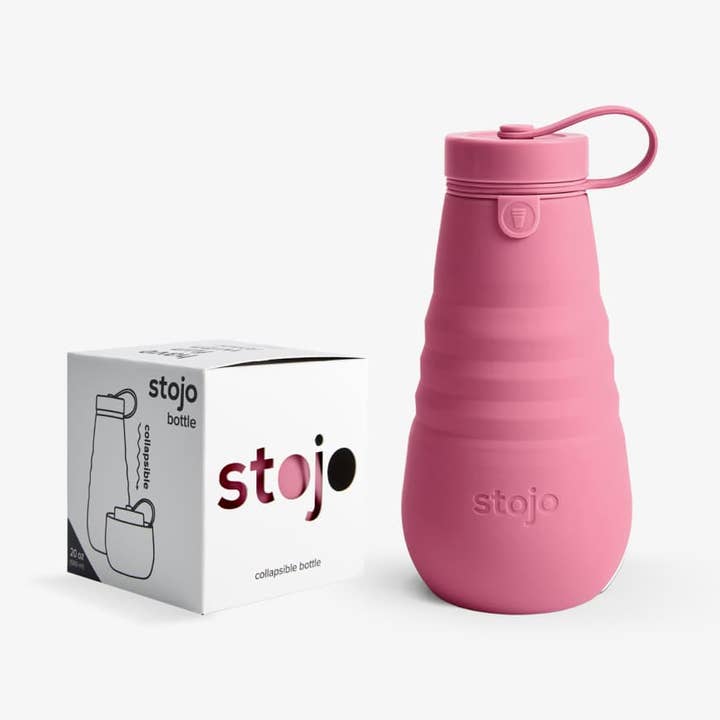 Stojo - Wholesale Water Bottle - 20oz | 592mL Collapsible Travel Water Bottle - Collapsed15