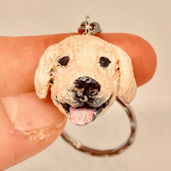 Golden Retriever Pet Skulptur för wholesale av a clay creation
