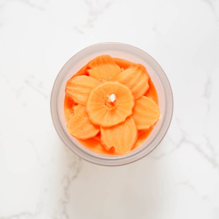 Multifaceted™ Artisan Candles - Wholesale Jar/Filled Candle - Daffodil Flower Candle, Eco -Friendly Candle -multiple sizes4