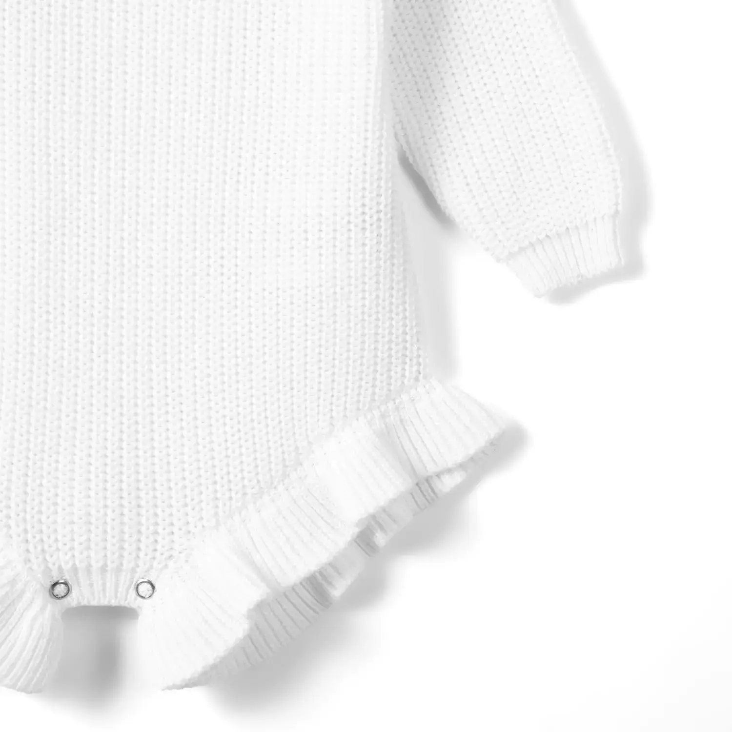 SwaddleAn - Wholesale Romper - Kids - 100% Cotton Ruffle Baby Girl Knit Romper 3