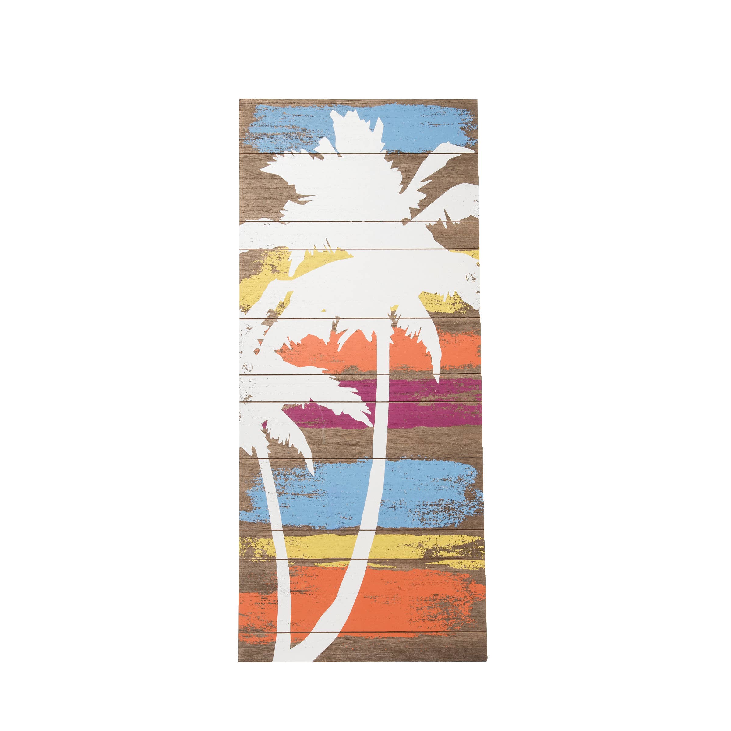 Beachcombers - Wholesale Sign - Palm Tree Plank Wall Art0