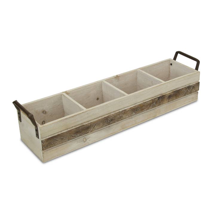 Cheungs Home Decor - Wholesale Desk Organizer - Reid Wooden Storage Caddy - Brown