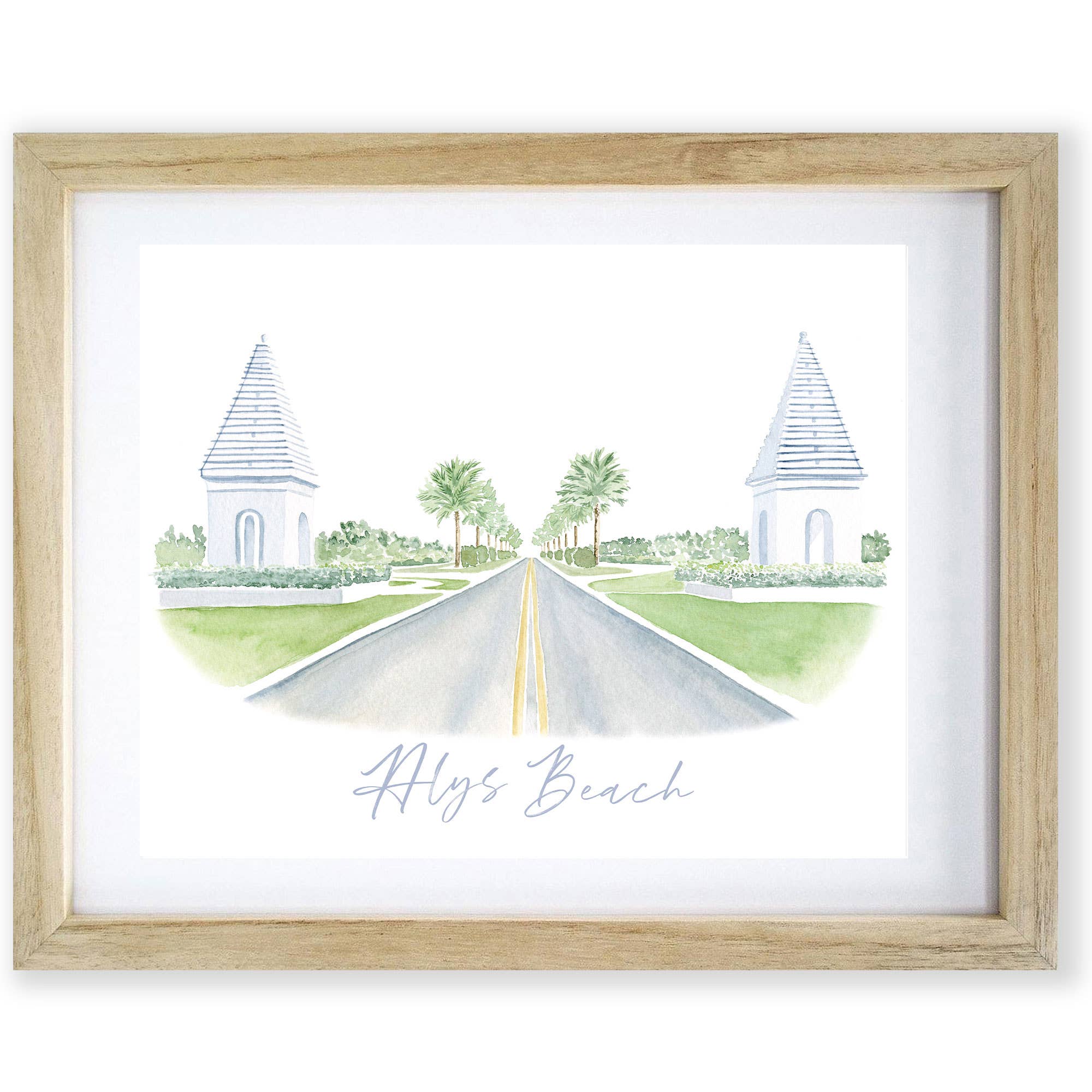 Bridget Linstead Art - Wholesale Art Print - Alys Beach Watercolor Art Print1