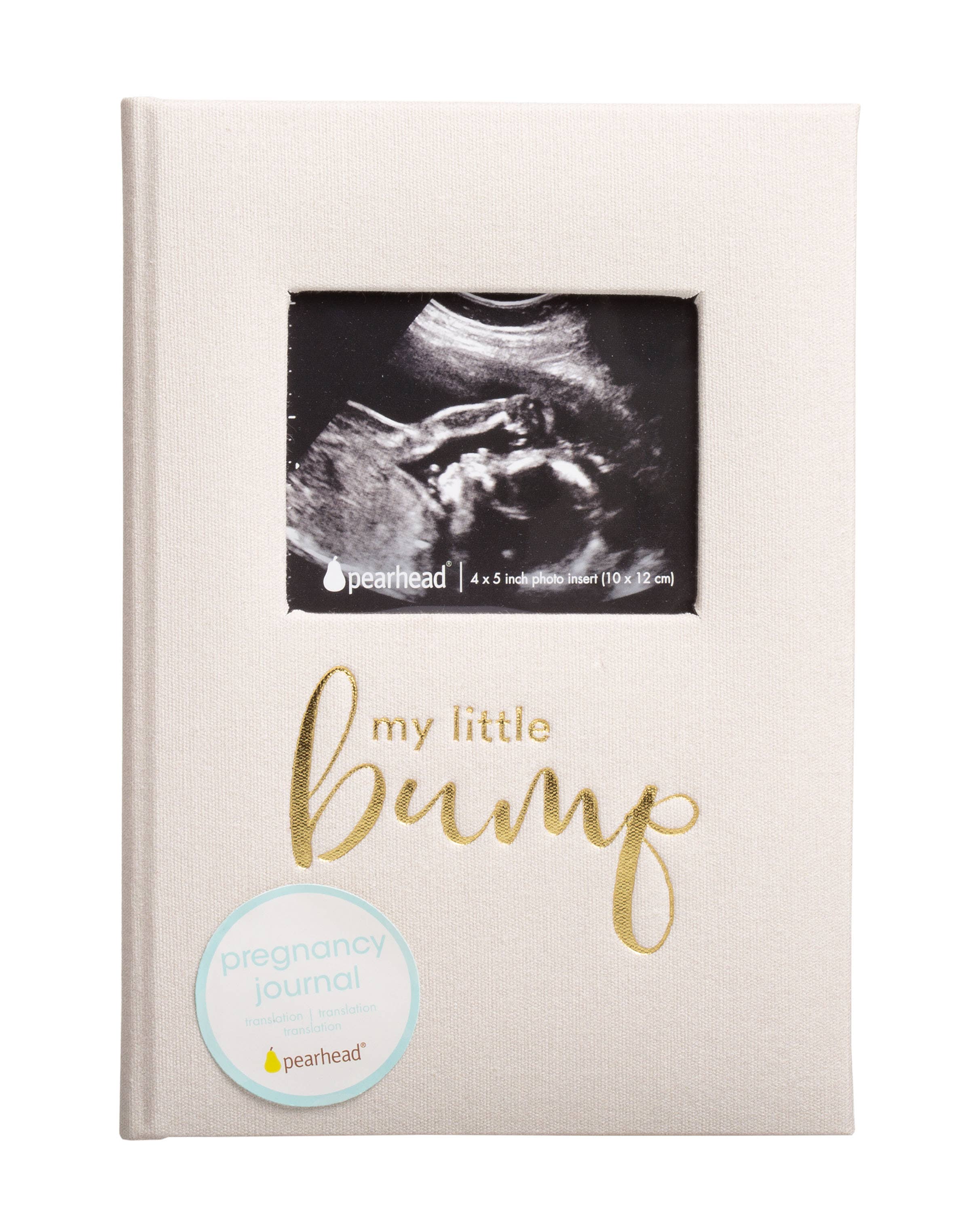 Pearhead - Vente Journal – maternité - Journal de grossesse My Little Bump Linen, Ivoire9
