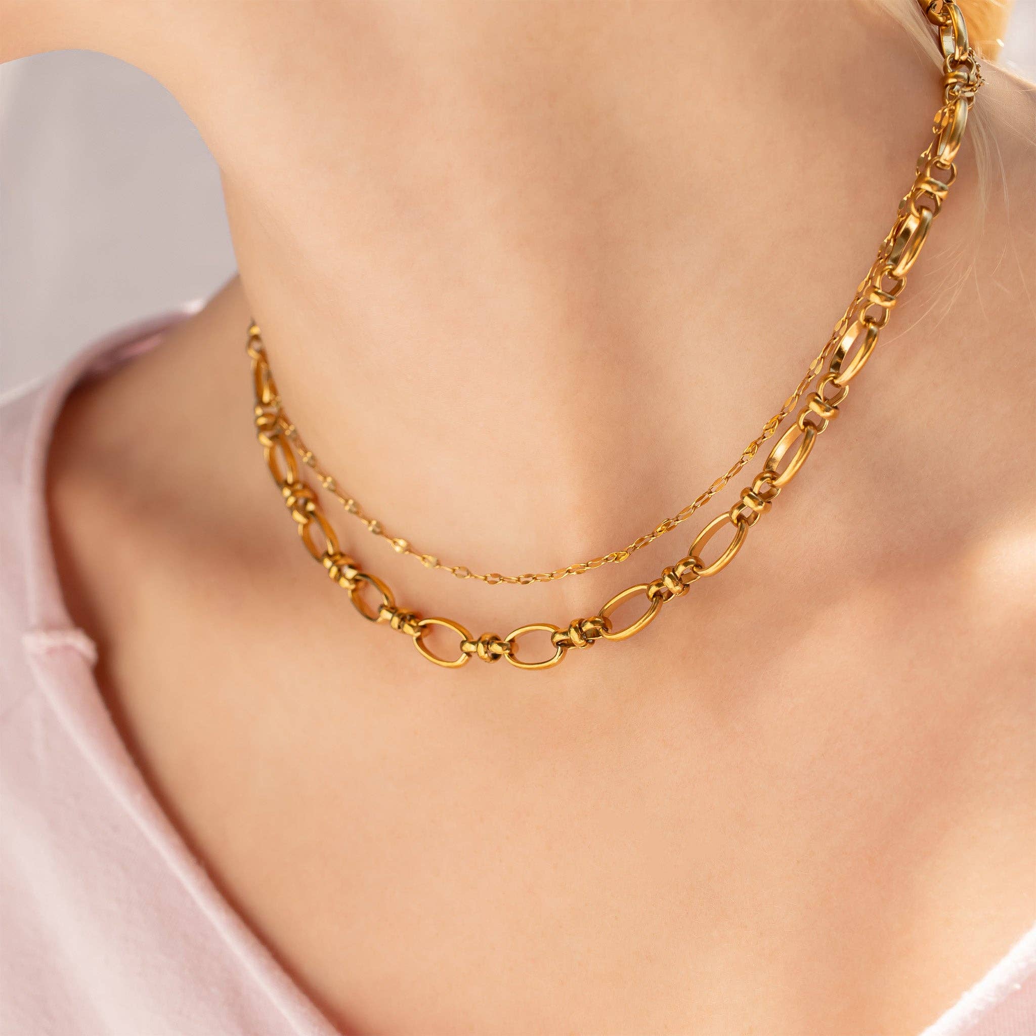 WJW - Wholesale Link & Chain Necklace - 18K Gold PVD Statement Chain Necklace3