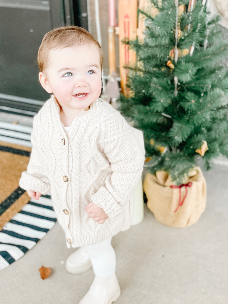 Piper's Closet - Wholesale Cardigan - Baby - Cable Knit Cardigan1