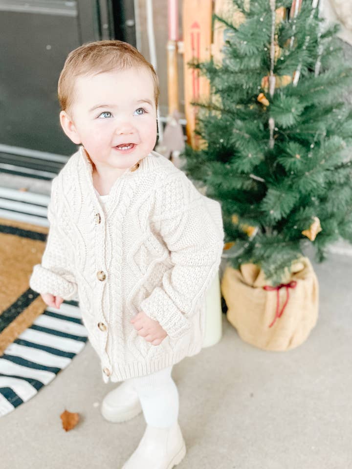Piper's Closet - Wholesale Cardigan - Baby - Cable Knit Cardigan1