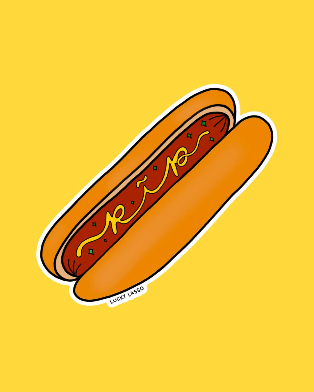 Lucky Lasso - Wholesale Sticker - Dollar Dog sticker