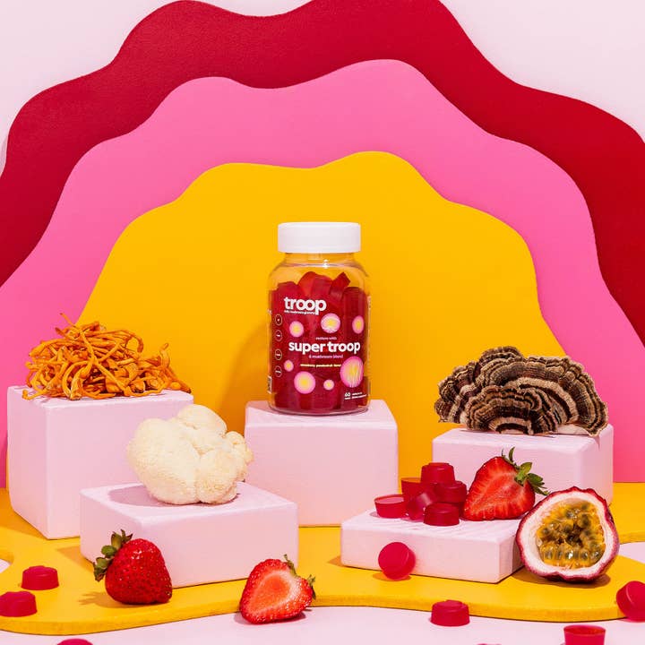 Troop – wholesale Oralt tillskott/Vitamin – Super Troop Mushroom Blend för fokus, energi, immunitet3