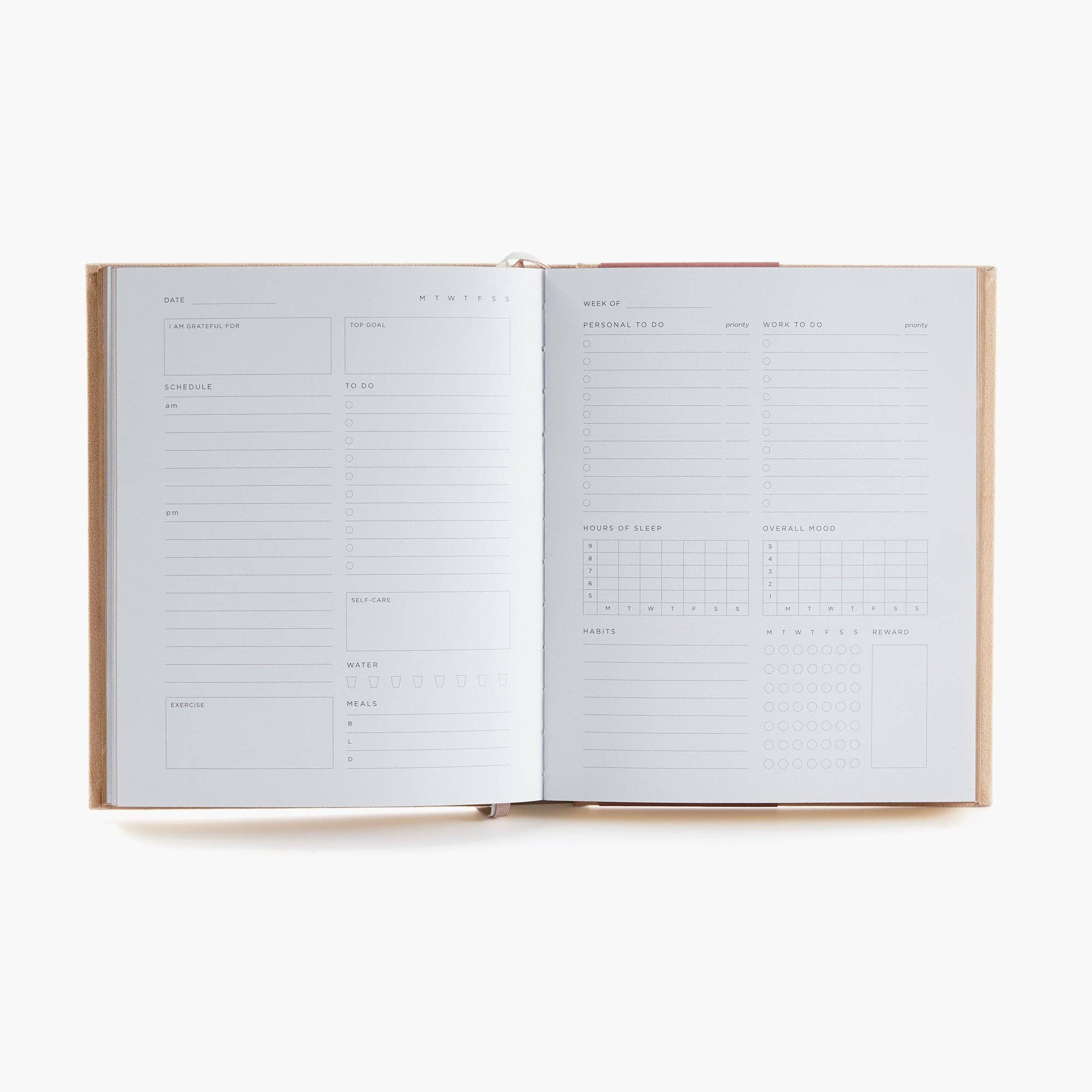 Myga - Wholesale Journal/Diary - Deluxe Self-Care Journal – Beige7