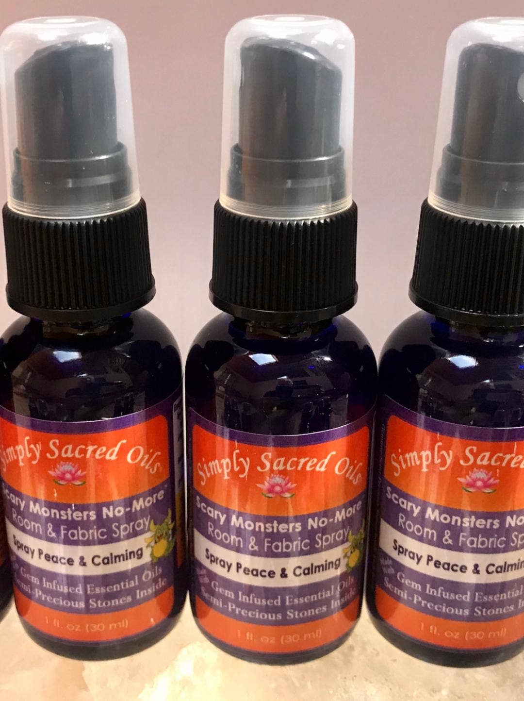 Simply Sacred Oils, Inc. – wholesale Room & linen spray – Scary Monster No - More - Peace & Calming Room Spray2