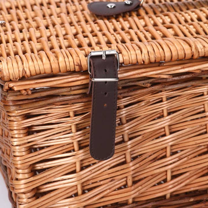 Maleta rectangular de mimbre natural CM50x34x20 para venta al por mayor de Vacchetti