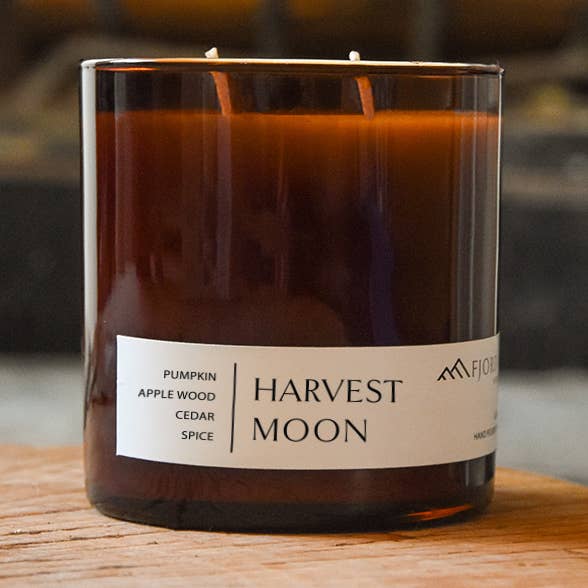 Vela em Frasco Âmbar Harvest Moon por atacado de FJORD & FABLE