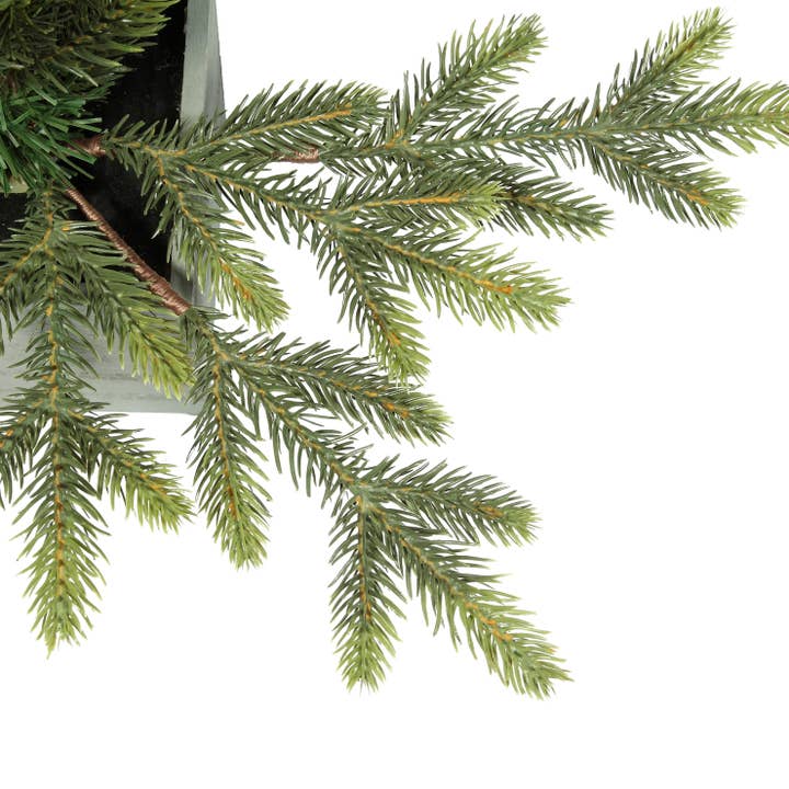 Haute Decor - Wholesale Artificial Christmas Tree - 30 Inch Prelit Fraser Fir Potted Tree in Wooden Pot1