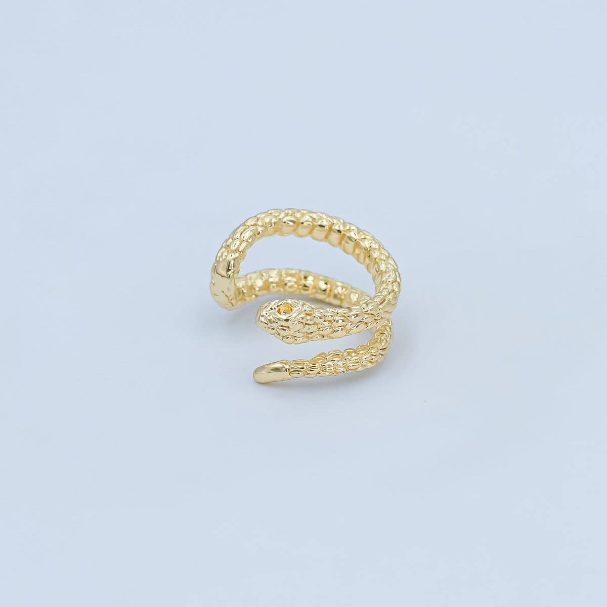 Aim Eternal - Vendita all'ingrosso Orecchini ear cuff/ear wrap - Orecchino a polsino a forma di serpente in oro 24K | AI090