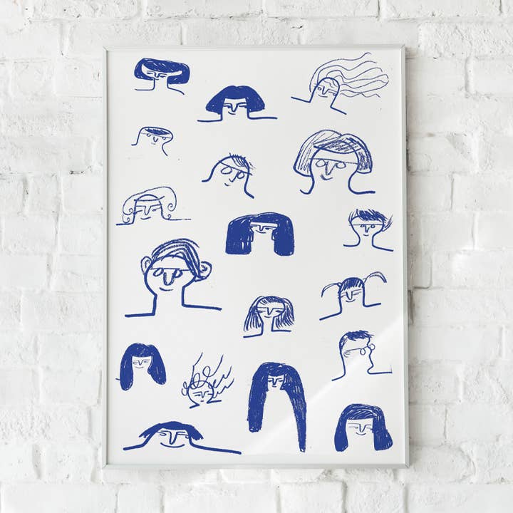 People From My Mind A3 for wholesale by Lottie Hall Studio