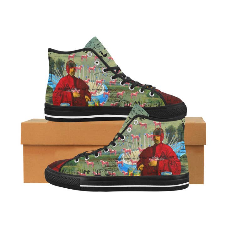 I FOUND THEM IN THERE III Women's All Over Print Canvas Sneakers for wholesale by Bønes and Balløøns