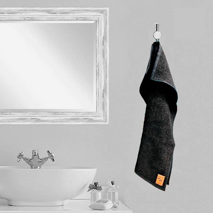 Terry Towels 100% Hemp Black (Gots) for wholesale by Hemp Copenhagen Co.