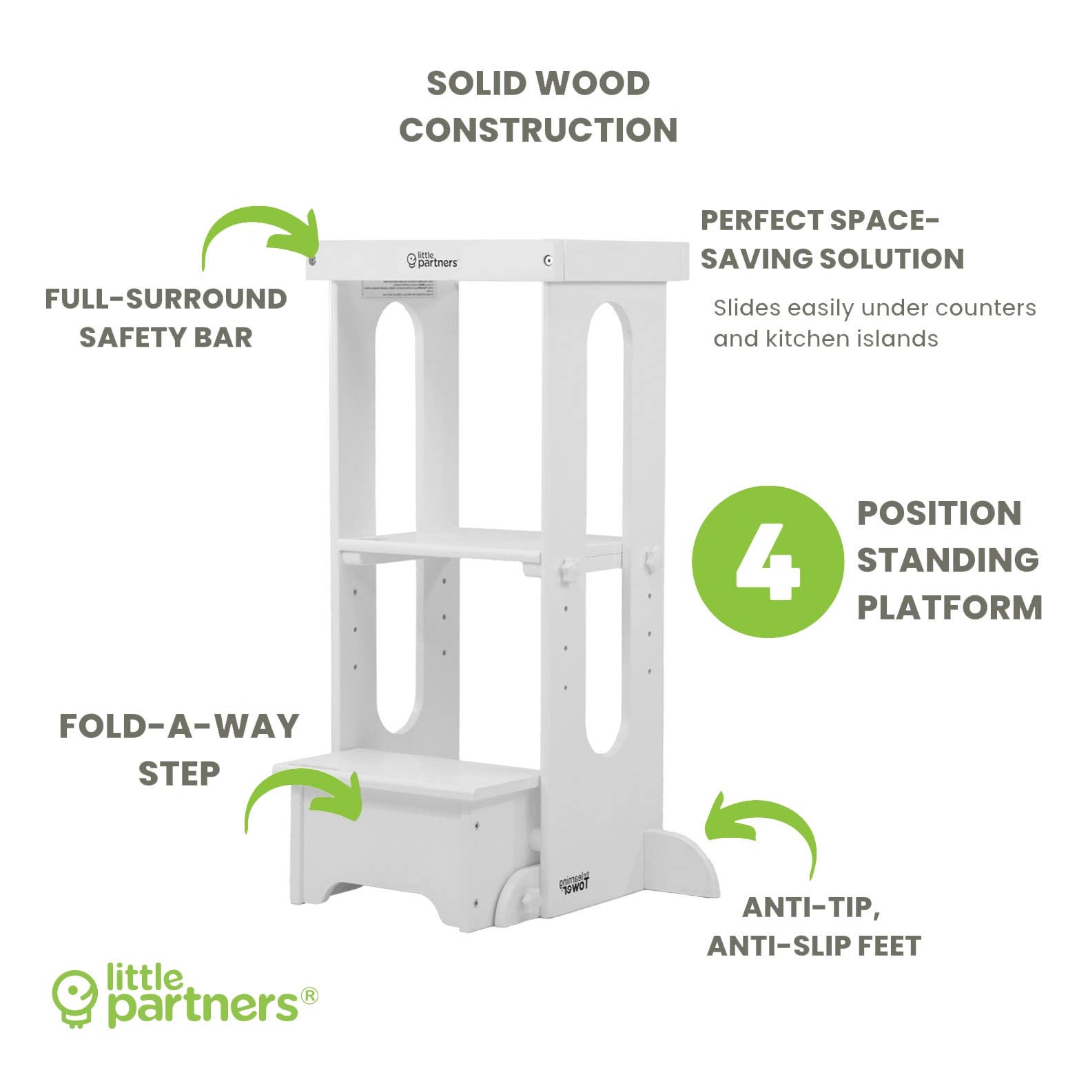 Little Partners - Wholesale Wood Toy - Kids - Explore 'N Store® Learning Tower® Toddler Tower6