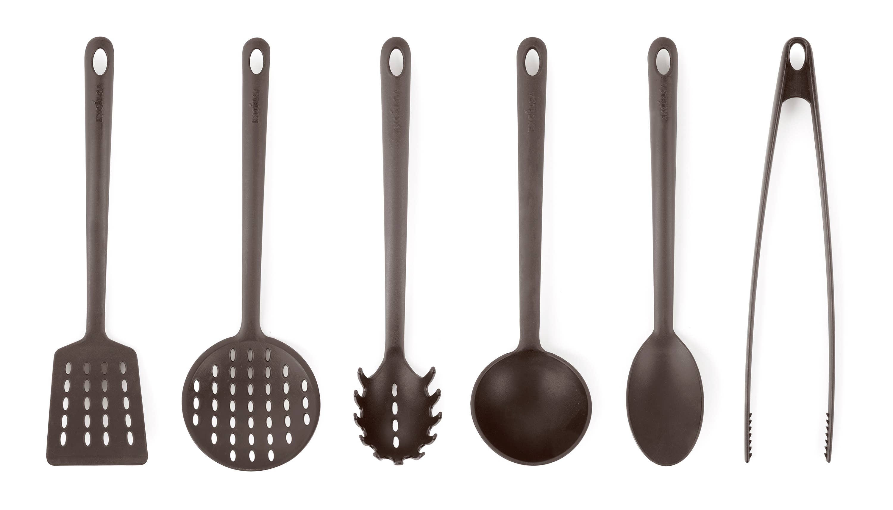 Gray Taupe Naif Nylon Ladle Set 6 pcs. for wholesale on Faire0