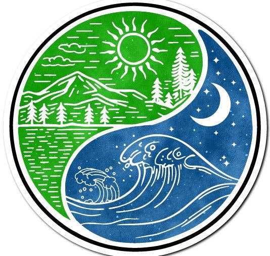 BRiGHT SPoT - Wholesale Sticker - YING YANG - STICKER0