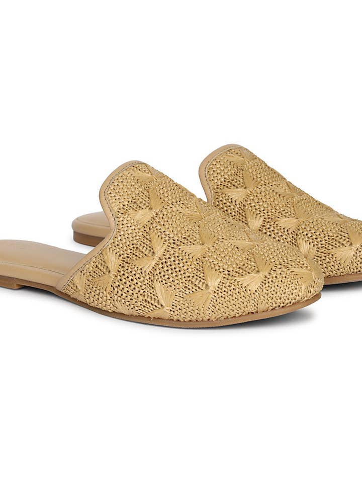 Andrea - Beige Mules for wholesale by Future Brands Group