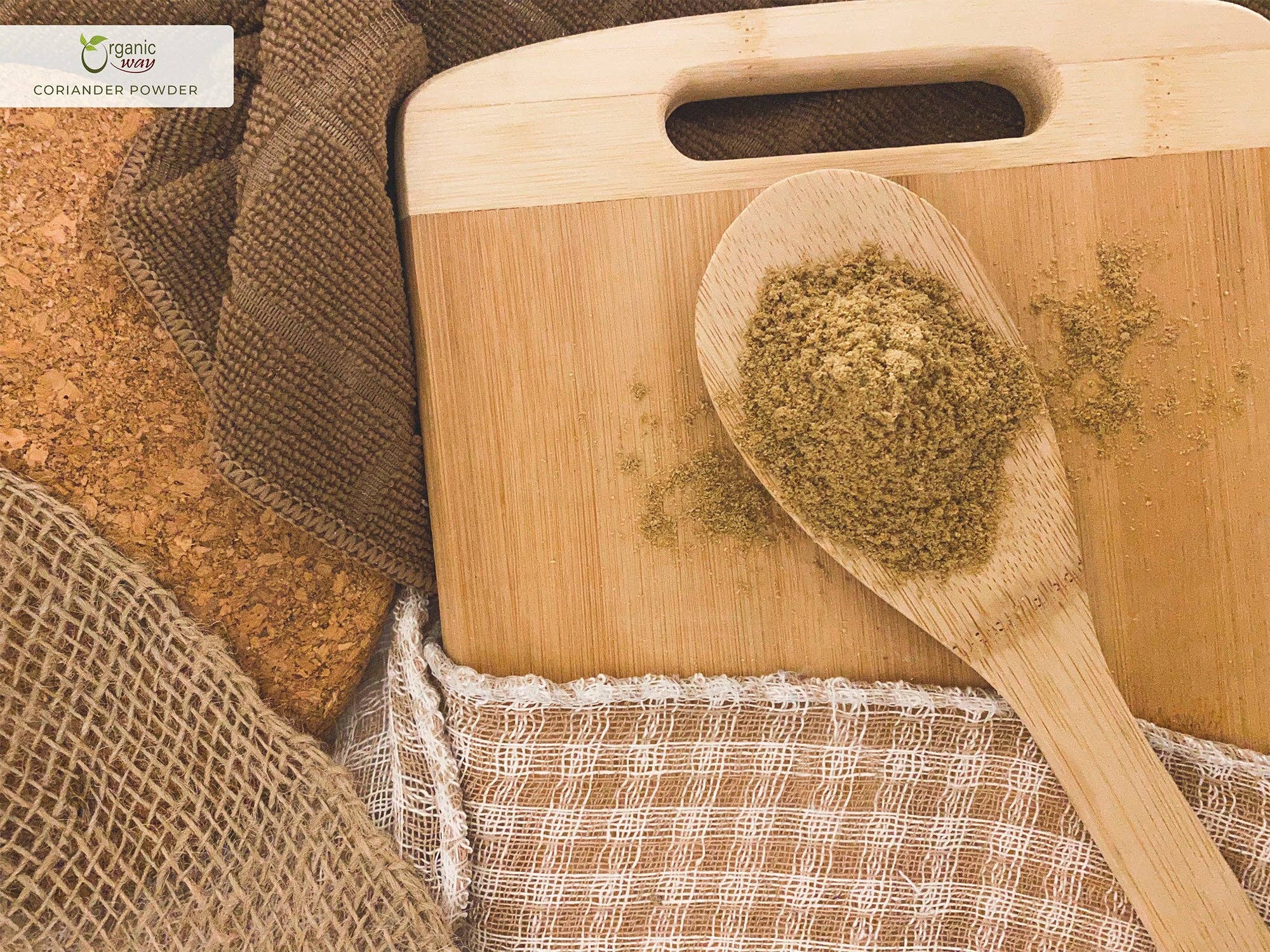 Organic Way LLC - Wholesale Herbs - Premium Coriander Powder (Coriandrum sativum) - Adds Flavour & Aroma | Kosher Certified | Vegan, Non GMO & Gluten Free | USDA Certified | Origin - India5