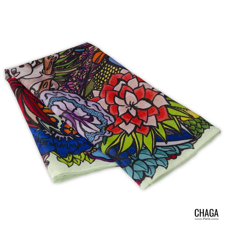 chaga paris - Wholesale Scarf - Women's - CHAGA JUNGLE KOALA LIGHT VEIL SCARF
