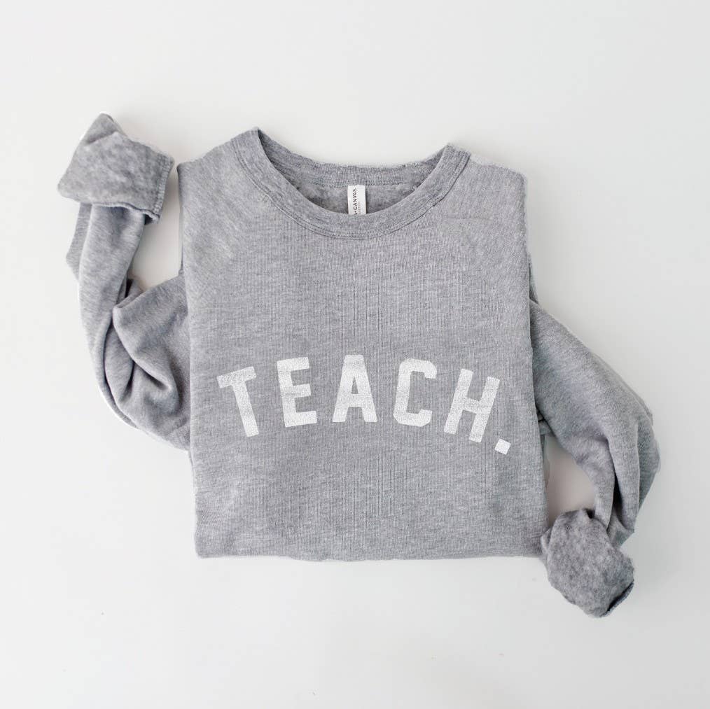 OAT COLLECTIVE - Wholesale Graphic Sweatshirt - Women's - TEACH. Graphic Sweatshirt0