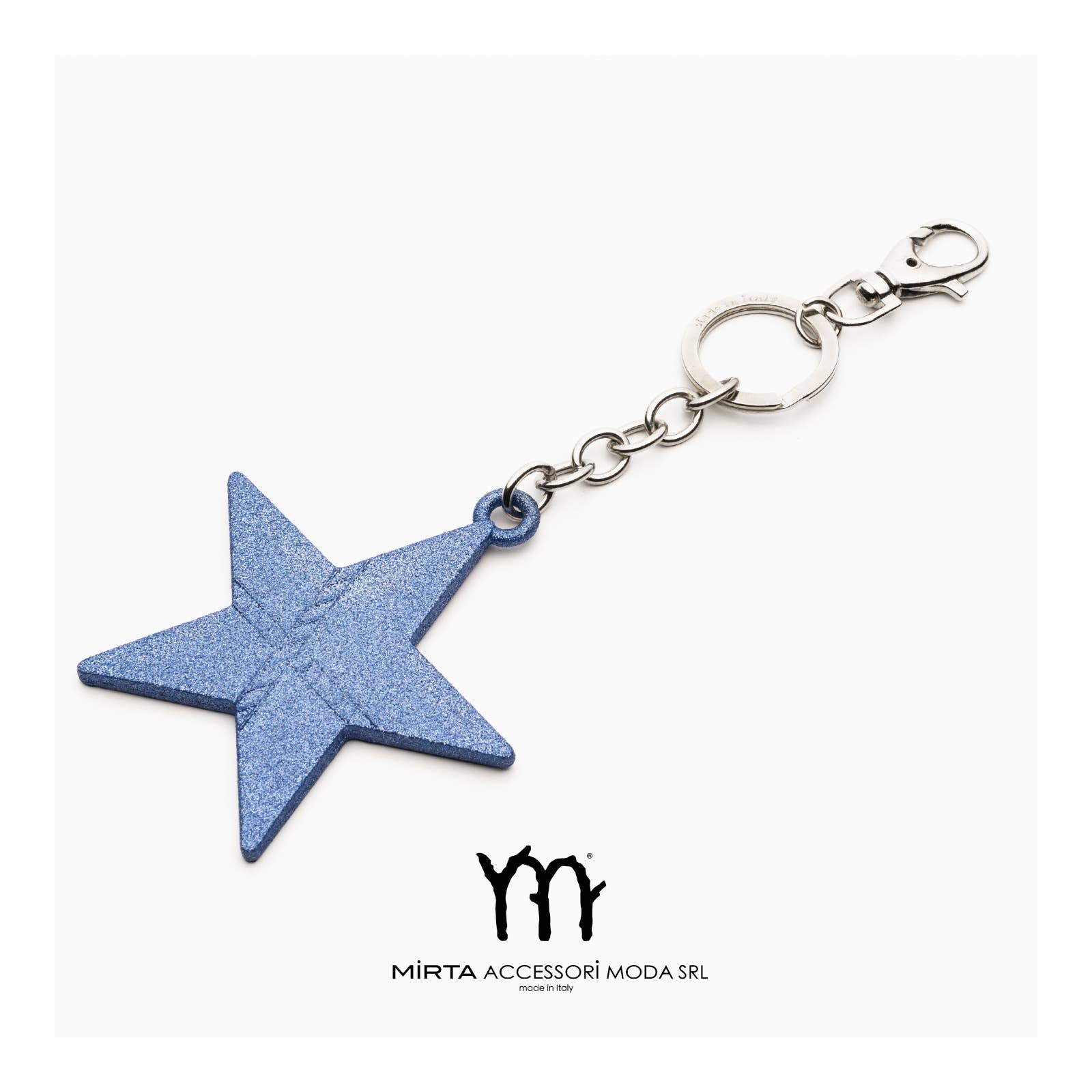 Mirta Accessori Moda - Wholesale Keychain - Women's - Glitter Star Charm Keychain2