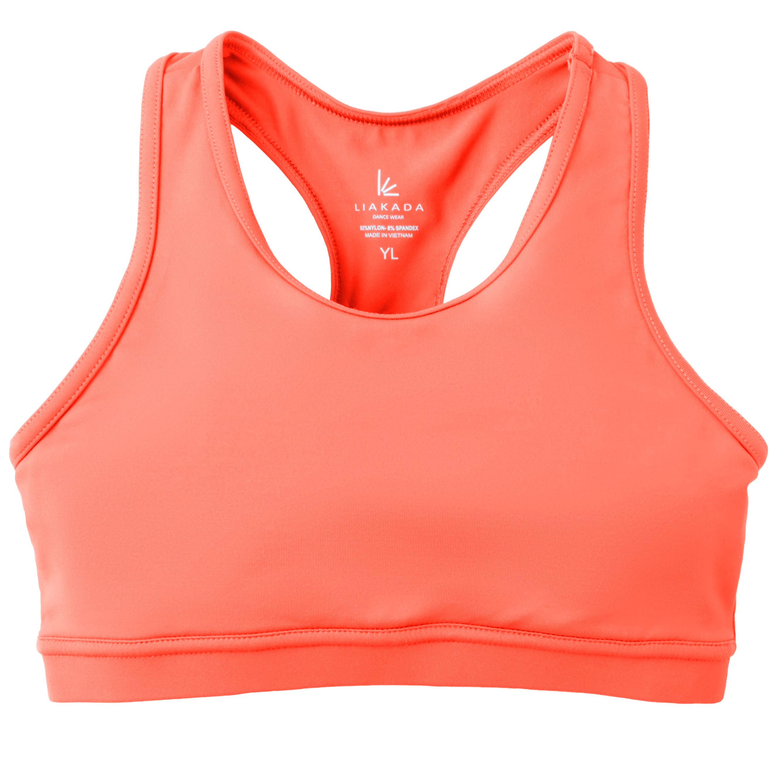 Liakada Dancewear – Parte de cima de desporto - Criança por atacado – Top Sutiã Racerback para Menina8
