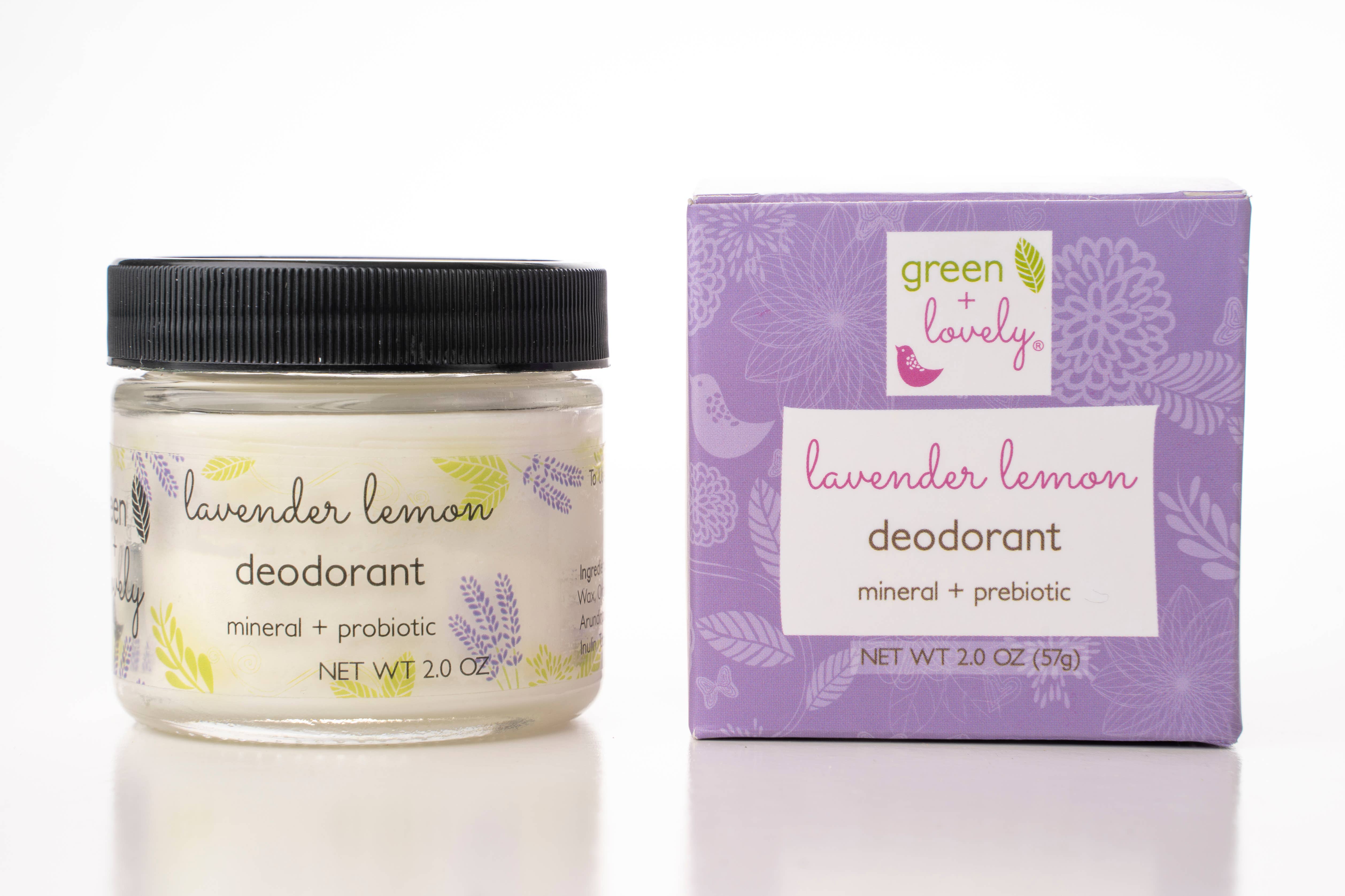 green + lovely - Wholesale Deodorant - Women's - Lavender Lemon Deodorant - Mineral + Prebiotic + Vegan2
