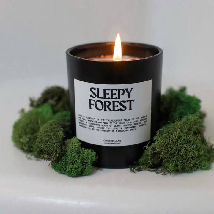 Sleepy Forest Candle for wholesale by Orchid Lane