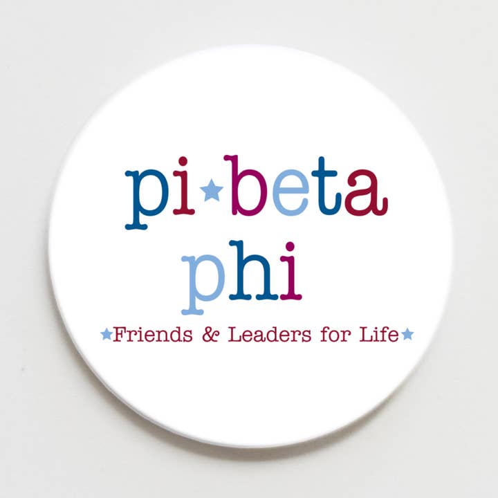 Pi Beta Phi Greek Motto Button - 2.25 inch for wholesale by Good Vibez Collegiate