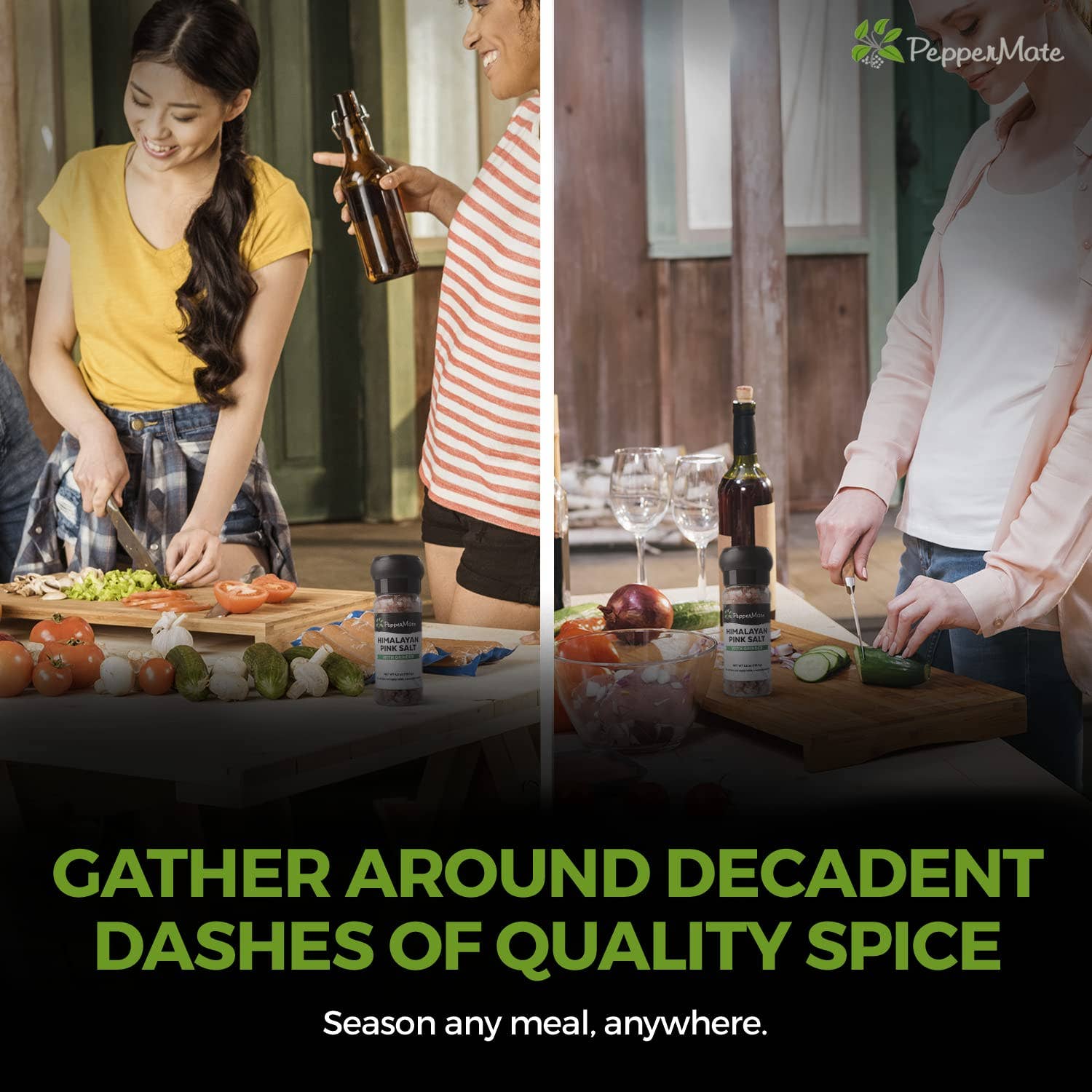 Peppermate - Wholesale Salt Mill - Disposable Himalayan Pink Salt Grinder-4.2 OZ1